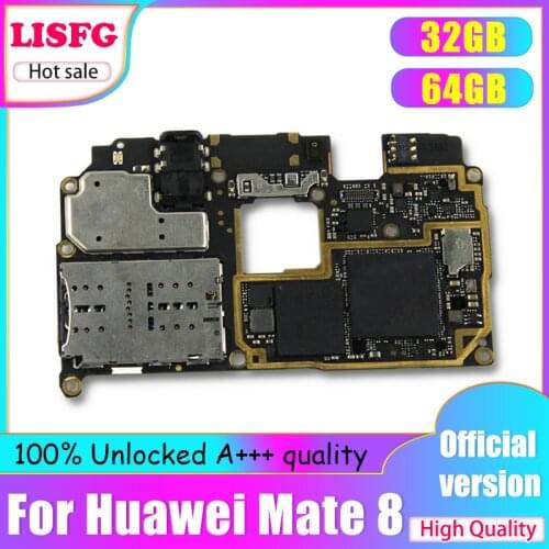 100% Unlocked Logic Board For HUAWEI Ascend Mate 8 Motherboard With Chips,For HUAWEI Ascend Mate 8 Mainboard With Android System
