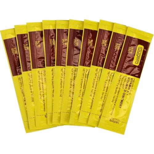 100pcs/pack Gold packaging Tattoo Aftercare Cream A+D Vitamin Ointment Eyebrow Lips Permanent Markup Tattoo Repair cream