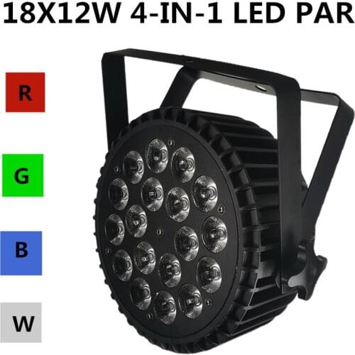 18X12W RGBW LED PAR Light dmx512 disco light, led wash light professional dj equipment