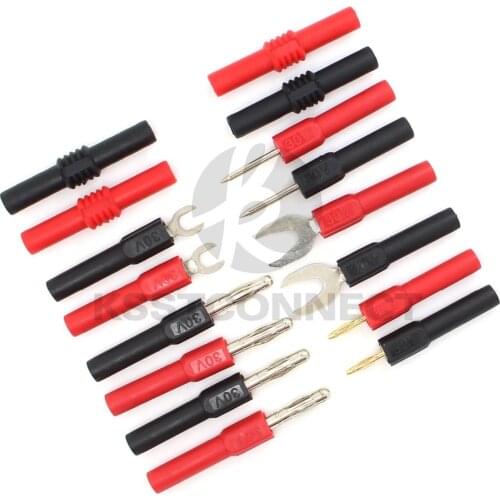 2mm/4mm Banana plug socket adaptor converter test measument adaptor set kit