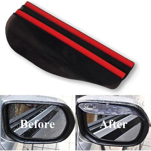 2 Pcs Universal Rear View Side Mirror Black Clear Rain Snow Shield for Car Exterior Accessories Goods