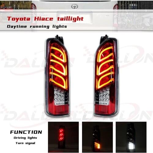 2pcs Car bumper lamp Tail Lights For Hiace Taillight 2005-2018 year Led Tail Lights Fog lamp Hiace Rear Lamp Brake Lamp