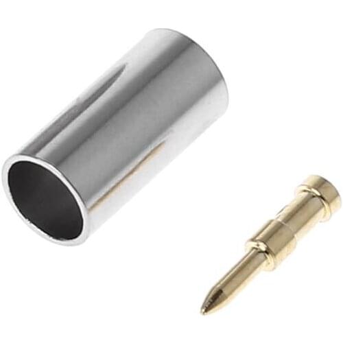 203F TNC Male Plug RF Coax Connector Crimp Nickelplated For Cable RG58 RG142 RG400 LMR195