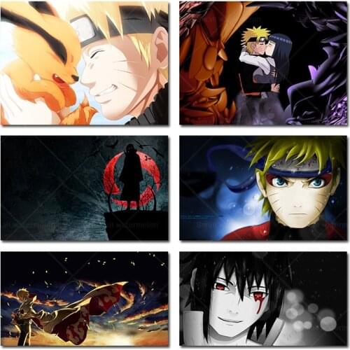 Anime Naruto Kakashi Sasuke Poster Canvas Painting Mural Modern Living Room Bedroom Wall Picture Home Cuadros Decoration