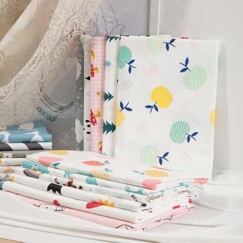 Colourful Cotton Fabrics Cartoon Cloths DIY Patchwork Handmade Sewing Material Child Sheet Pillowcase Quilt Cover Curtain Fabric
