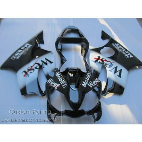Injection Motorcycle Fairing Kit For Honda CBR600 F4I 01 02 03 West Sticker Black Fairings CBR600 F4I 2001-2003 SD09