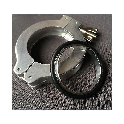 KF50 Aluminum Vacuum Clamp Pump Flange Fitting Parts With O-ring and Bracket x1 XWJ