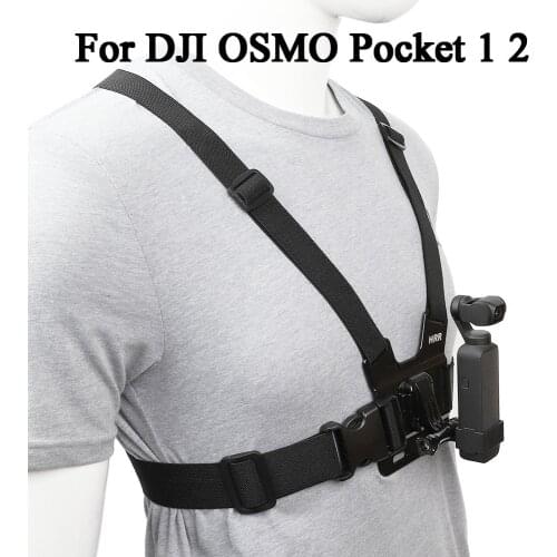 Chest Mount Harness Chesty Strap for DJI OSMO Pocket 1 2 Gimbal Stabilizer Cameras With Adapter Holder Case Accessory