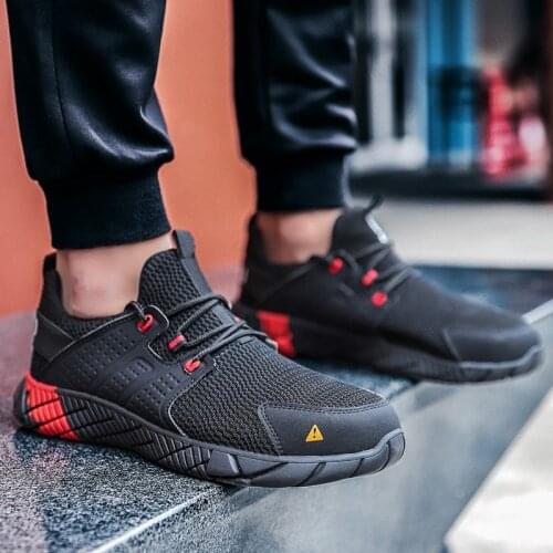 Drop Shipping VIP Mens Steel Toe Protective Anti Smashing Work Shoes Men Puncture Proof Safety Shoes Sneakers Men