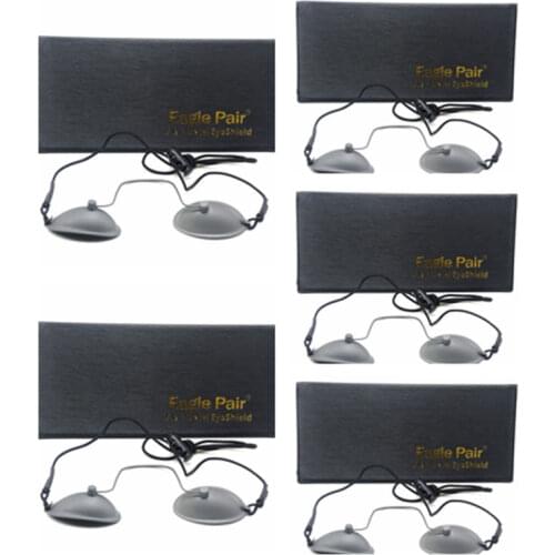 5pcs OD7+ Steel Eyepatch Glasses Laser Protection Safety Goggles IPL Beauty Stainless 190nm-14000nm