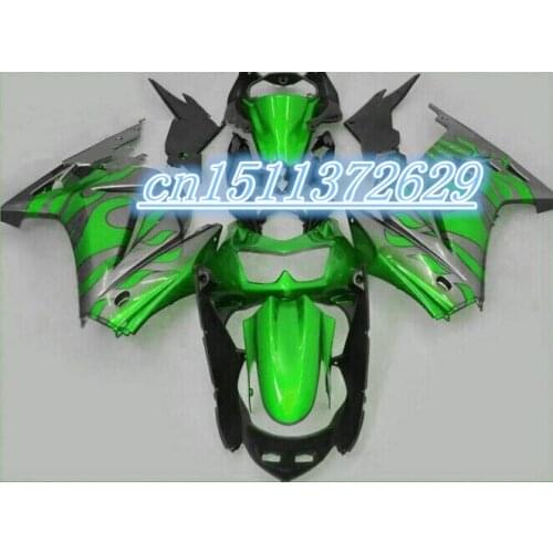 Injection fit for Kawasaki Ninja ZX250R kit 2008 2009 2010 2011 2012 2012 silver black green ZX250 EX250R 08 - 14 fairing set