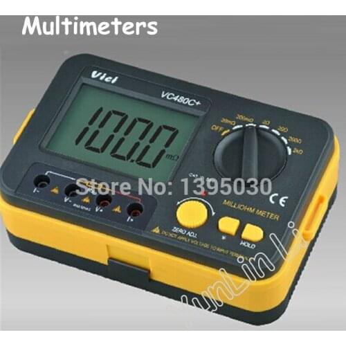 Multimeters 3 1/2 Digital Milli-ohm Meter Multimeter 6w VC480C