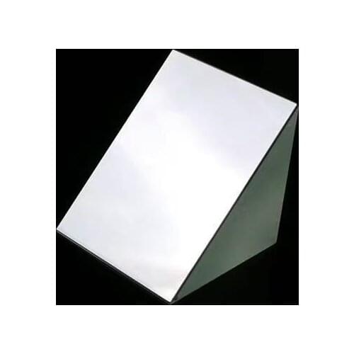 Optical Glass Triangular Prism 20*20*20mm External Reaction Right Angle Prism with Reflective Big Face Bevel Aluminized Mirror