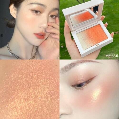 Face Blush Palette Mineral Blush Powder Natural Pink Cheek Waterproof Long Lasting Gradient Color Blushes Maquiagem