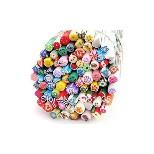 Promotion Mix Designs Nail Art Sticker 100pcs Canes Stickers Decorate Fruit And Flower Cutted