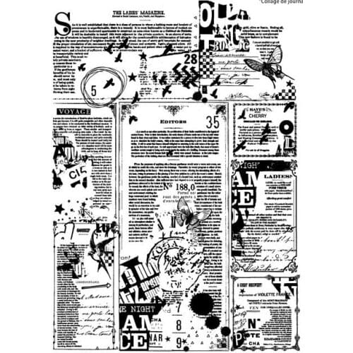 Words Background Transparent Stamp/ Clear Stamps /Set for DIY Scrapbooking Photo Album Decoration Supplies M1411