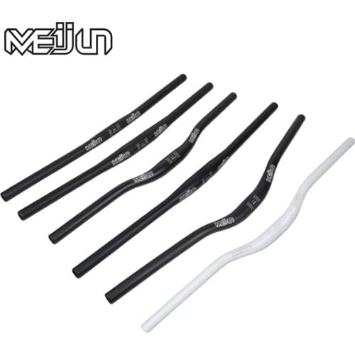 MEIJUN MTB Mountain Bike Road Bicycle Handlebar 25.4/31.8*630/700mm Aluminum Alloy Flat Rise Swallow Shape