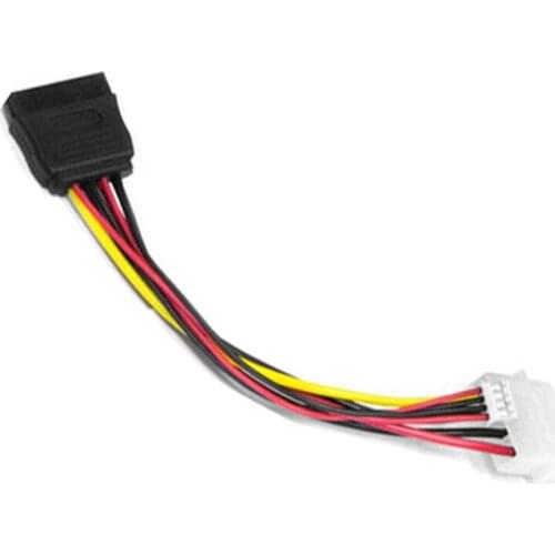 SATA 15Pin Female to Molex IDE Serial ATA Power Adapter 4 Pin4Pin HSG SSD Power Cable
