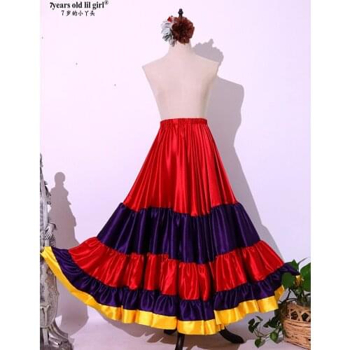 Flamenco Chiffon Wine Red and Purple and Yellow Rim Dresses 9EX50