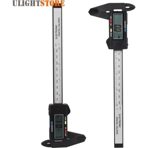 LightWeight 150mm Digital Electronic Caliper Gauge LCD Display Plastic Carbon Fiber Composites Woodworking Measuring Tools