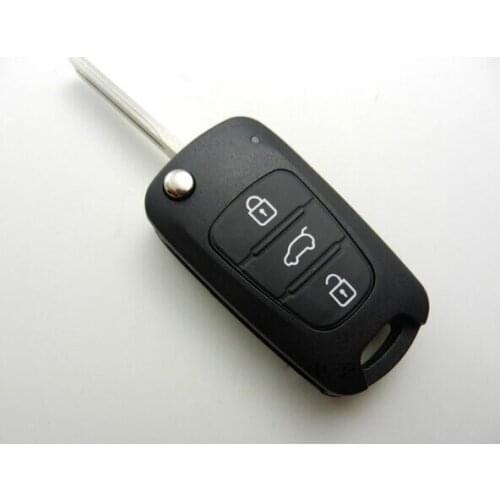 3 Buttons Replacement Flip Folding Remote Key Shell Case For Kia K5 Fob Key Cover Blank 5PCS/lot