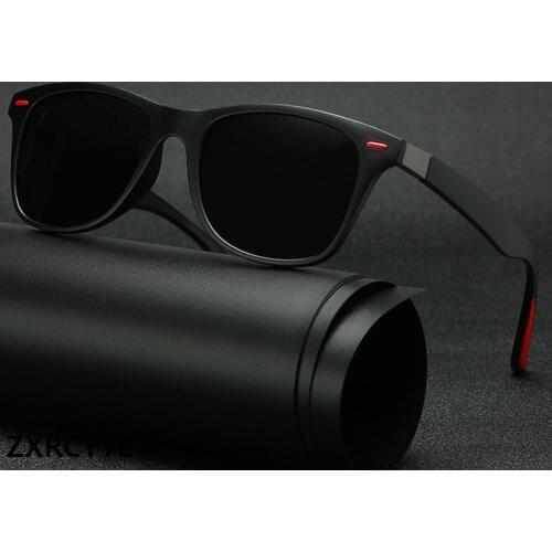 ZXRCYYL 2021 NEW Vintage Polarized Sunglasses Men Women Brand Designer Classic Square Frame Fashion Driving Sun Glasses Male