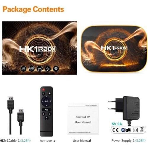 HK1 RBOX R1 TV Box Android 10 2.4g&5g wifi Rockchip RK3318 1080p 4K supports bluetooth 100m lan optional g30 voice air mouse