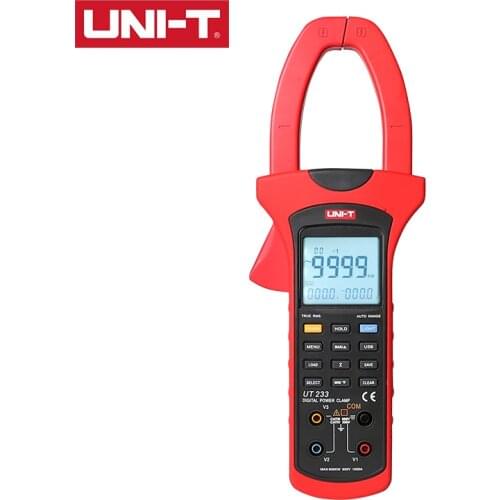 UNI-T UT231/UT233 Power Digital Clamp Meter True RMS 9999 Word Count Dual Display LCD Screen Automatic Calibration Function