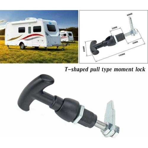 Universal Front Fixing T Handle Tool Box Locks Handle Trailer Caravan Canopy Canopie Toolbox Kit