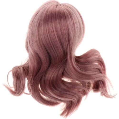 Adorable Long Doll Wig Doll Decor 16cm Head Circumference Synthetic Mohair