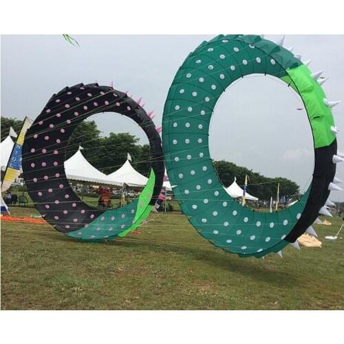 Rolling ground dragon swivel thorn ring kite pendant