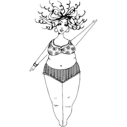 Yoga Girl transparent Clear Stamps seal Scrapbook Paper Craft Clear stamp scrapbooking X0429