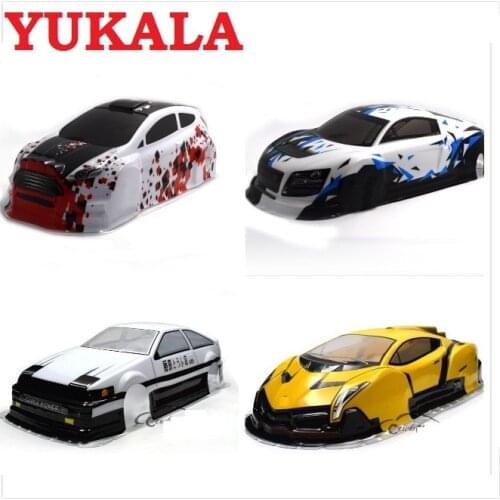 1/10 RC Car 195/190/180mm PVC painted Body Shell with tail for 1:10 RC hobby racing drift car hsp