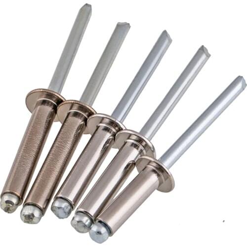 10Pcs M5 M6.4 304 Stainless Steel Round Head Blind Rivets POP Decorate Blind Nail Length 8-30