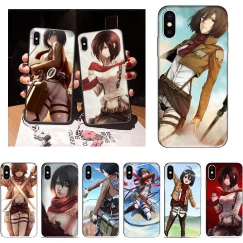 Zororong Attack on titan Mikasa Ackerman Phone Case For iPhone 12 Mini 11 Pro XS Max X XR 7 8 Plus