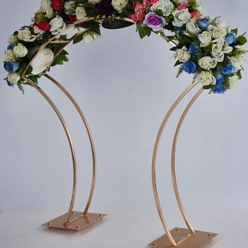 10pcs)95cm tall)Hot Selling Geometric Metal Gold Wedding Flower Vase Stand Wedding Table Centerpieces yudao1273
