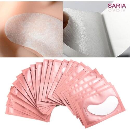 100pairs Eyelash Extension Paper Patches Grafted Eye Stickers 5 Colors Eyelash Under Eye Pads Eye Paper Patches Tips Sticker