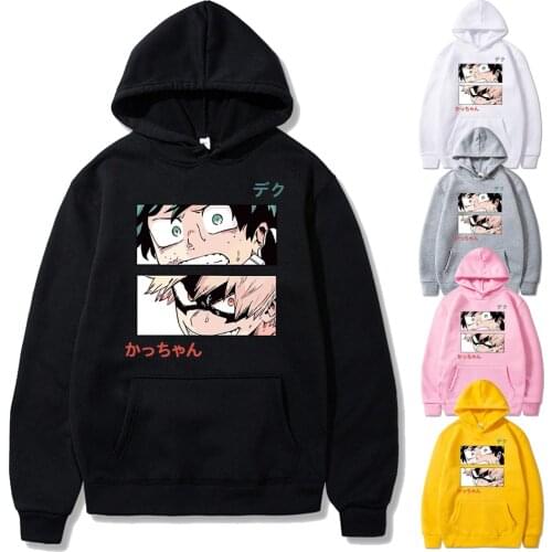 2020 Boku No Hero Academia Hoodie Deku Vs Kacchan Hoodie Heroes of UA Hoodie Unisex Anime Hoodie