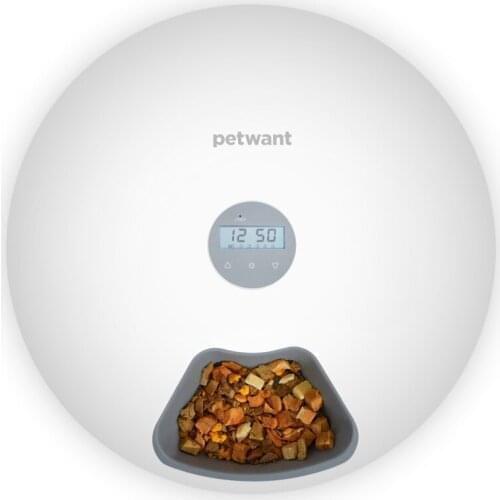 2021 Automatic Feeder Dog 6 Meal Pet Feeder Regular Feeding Pet Food Dispenser Automatic Pet Feeder