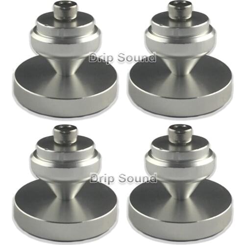4pcs 20mm Aluminium Speaker Spike Pads Amplifier Shock-absorbing Isolation Stand Feet Holder Feet Cone Base Pad