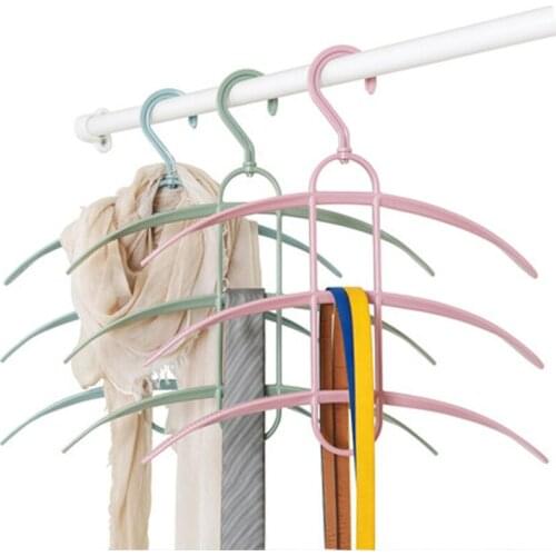 4pcs/lot Space Saving Clothes Hangers Multi Layer Magic Coat Sweater Hanger Rack Non Slip Closet Storage Organizer for Jack Suit