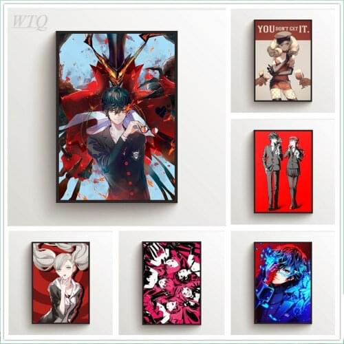 Persona 5 Anime Posters Canvas Painting Posters and Prints Wall Decoration Picture Posters Wall Art Photos for Childrens Room