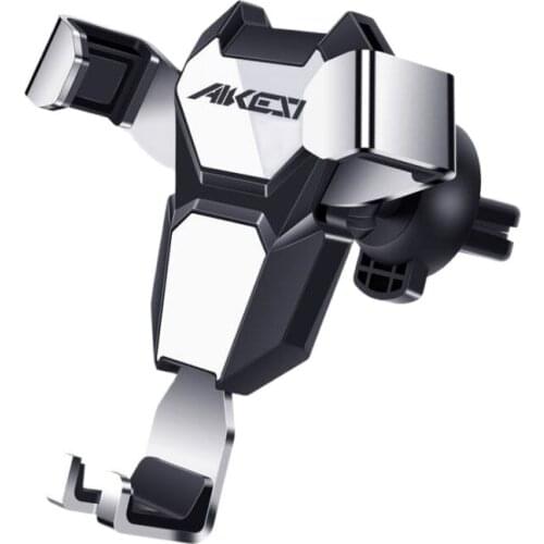 Car phone holder metal gravity mobile phone holder universal air outlet car navigation bracket