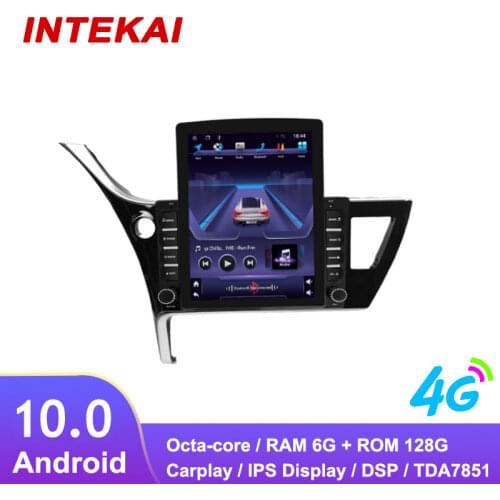 9.7" Vertical Style Tesla Screen Android Car Radio GPS Navigation Autoradio multimedia player for Toyota Corolla LHD 2017-2019