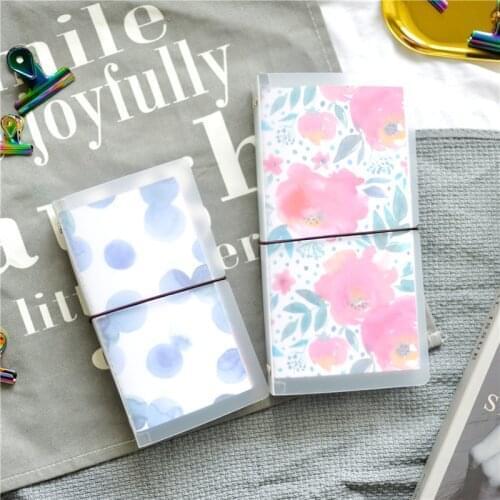Fromthenon Transparent Travelers Noteook Shell For Midori Planner Standard Filler Paper storage folder Cover School Stationery