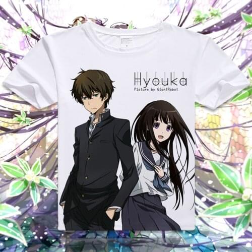 Hyouka T-Shirt Anime Chitanda Eru Cosplay T shirts Summer Fashion Men Women Breathable comfort Tees Tops
