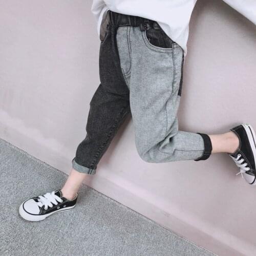 IENENS kids Slim Jeans Boys Girls Skinny Denim Pants Child Casual Trousers 2-11 Years Baby Stertch Jeans 2-11 Years