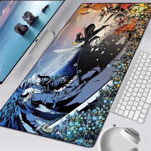 Final Fantasy Computer Pad Beautiful Anime Game Mouse Pad LED Mini Office Carpet Desk Mat Rubber Pad Rgb USB Hub 4 Ports Xxl