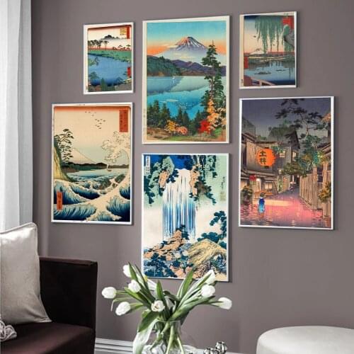 5D DIY Diamond Painting Japanese Landscape Poster Cross Stitch Kit Full Drill Embroidery Mosaic Art Picture of Rhinestones Decor