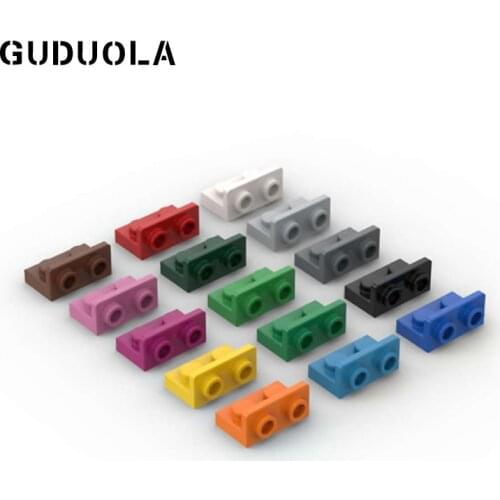 Guduola Building Block Bracket 1 x 2 - 1 x 2 Up (99780)Small Particle MOC Build Assembly Blocks Toys 70pcs/lot